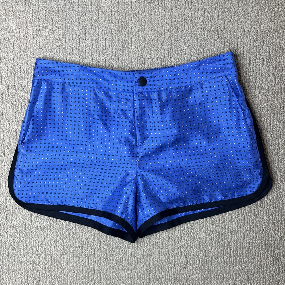Rag & Bone Blue Dotted Silk Shorts